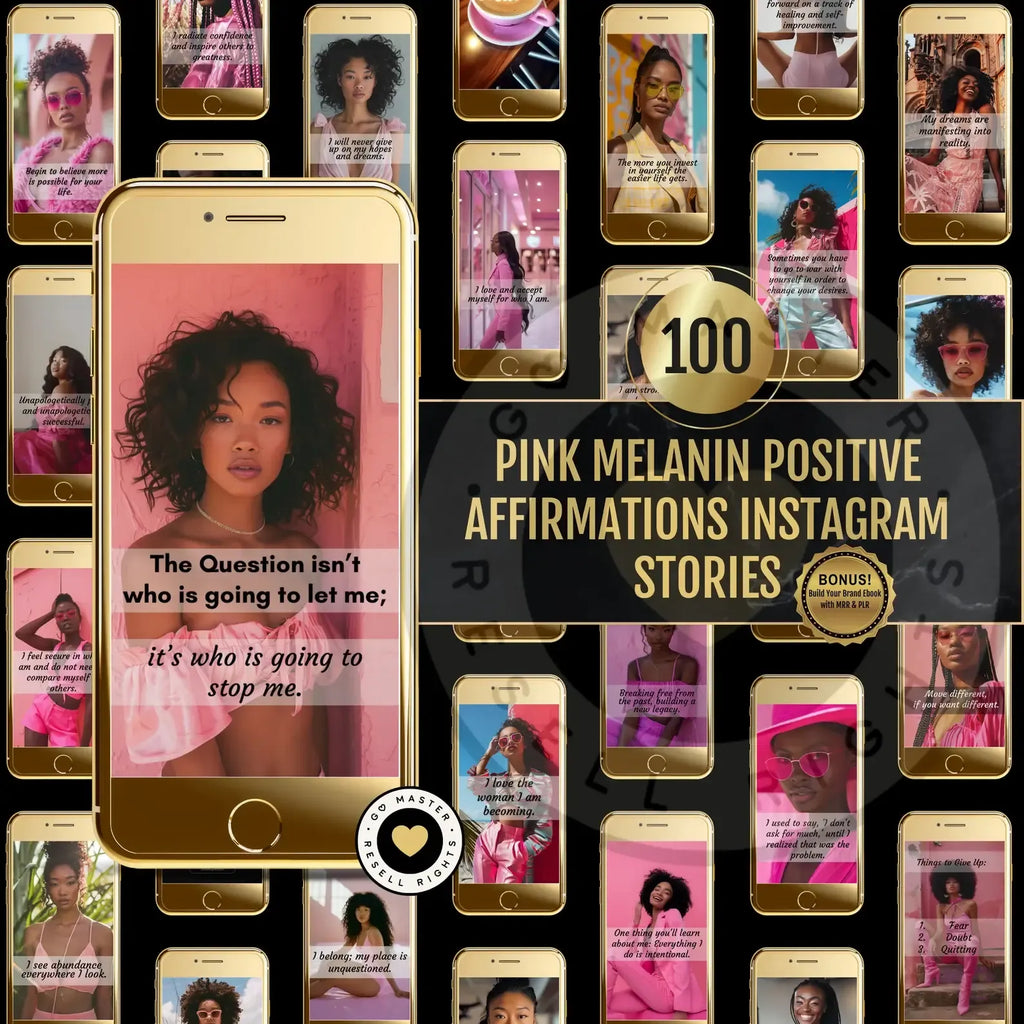 1560 Melanin Social Media Bundle + Editable Templates (with Resell Rights)