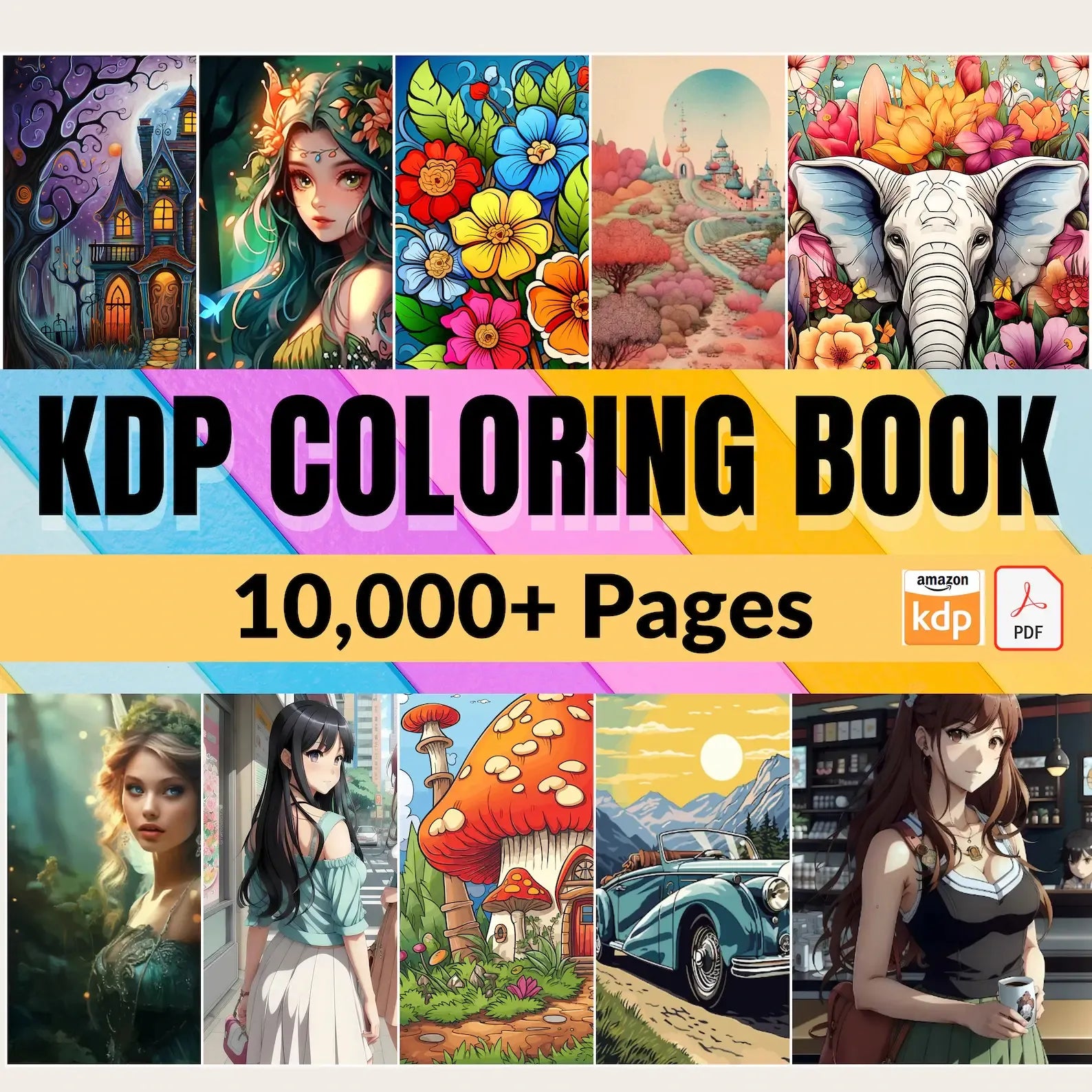 10000+ Pages PLR Coloring Books | With Resell Rights