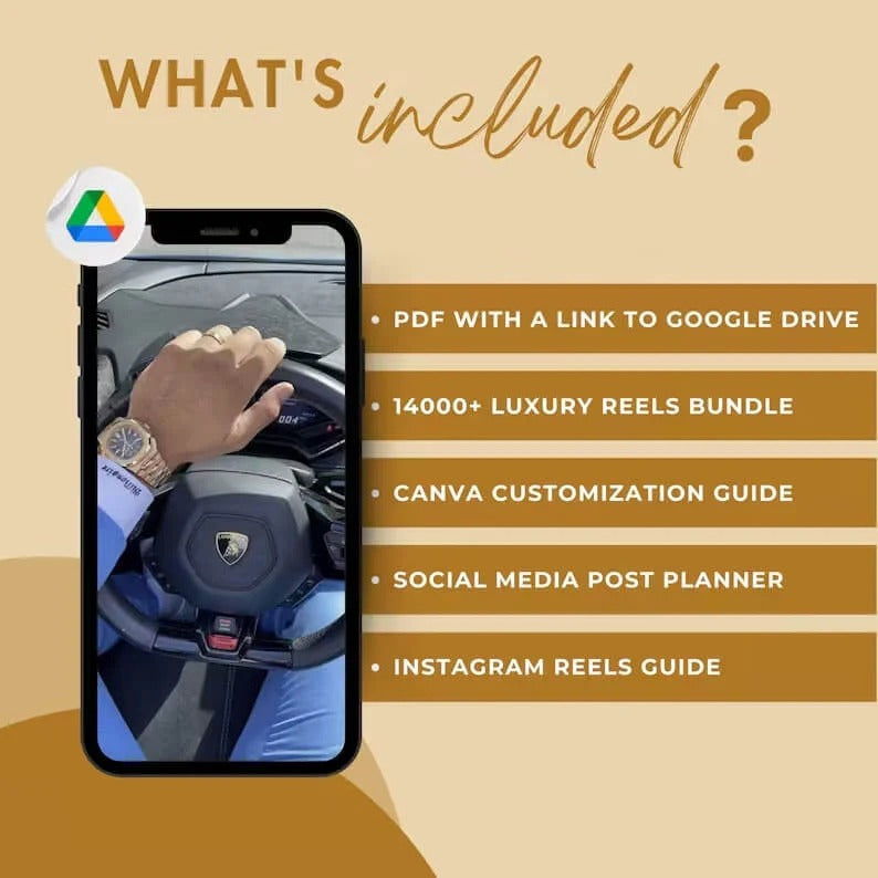 14,000 Viral Luxury Rich Lifestyle Content: Videos Reels, Cars, Yacht, Plane, Millionaire - TikTok, Instagram, YouTube Shorts - Instant Download (PLR/MRR)