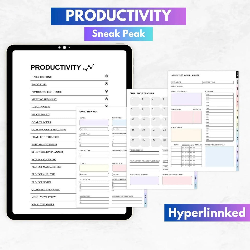 Non-Dated Editable Planners, 560 Pages Planners, 7000+ Stickers, 100+ Covers (Lifestyle, Productivity, Finance, Wellness, etc.) with Resell Rights