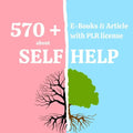 570+ Self-Help PLR eBooks| Huge PLR Bundle W/ Resell Rights.